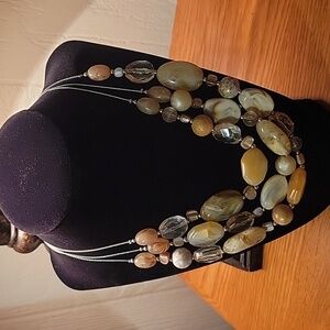 NY & Co. 3-Strand Bib Necklace